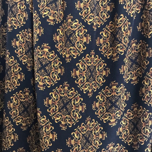 Anthropologie Black and Gold with Lace Back Dress - Picture 7 of 7